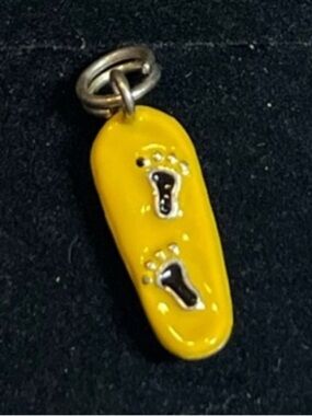 Sterling silver skateboard charm